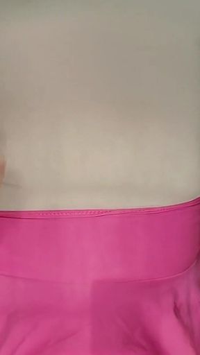 Lime Green Sissy Panties Wanking and Cuming