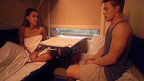 One Way Ticket: Blonde Cums To Train Vibration