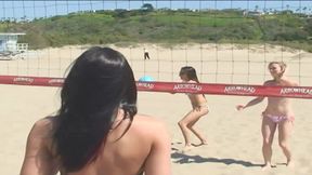 Foursome Lesbian Vibrator Play with Toys