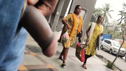 Desi Dickflash public roads