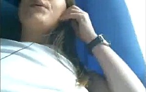 Hot amateur fingering in the bus,  5b
