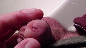 Peehole Piss Play Close up View in Slow Motion