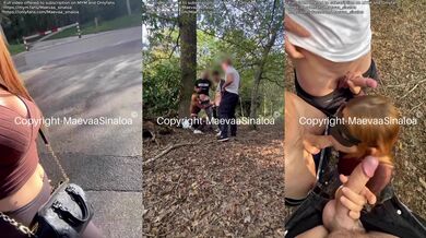 CUM WALK - I walk with a face full of cum in the street after taking 4 facials