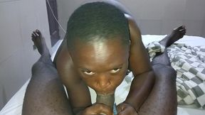 crazybitch taking the biggest dick in ghana in her tight anal hole