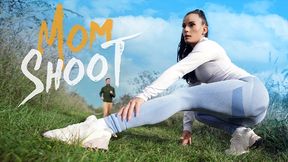 Petite Czech MILF Lexi Dona seduces random stranger in workout gear