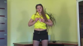 Hairy model Guyana, table masturbation
