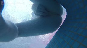 Amateur Pale Skin Redhead Guy with Hot Smooth Bum Caught Soft Playing (handjob, Footjob, Quick Blowjob, Ass Playing) Underwater