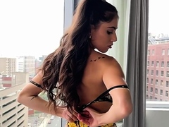 Rough masturbation dildo toys brunette ass solo teen