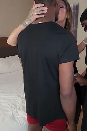 Black Dress for Black Cock Gang Bang