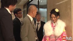 Horny Nishino Ako's Blowbang &amp; Fucking Until Creampied