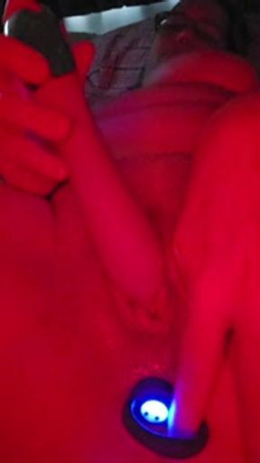 Horny housewife resorts to watching porn and filling both holes with toys.