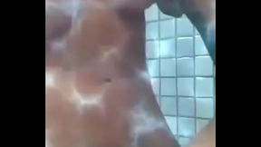 Shemales have some fun in bathroom