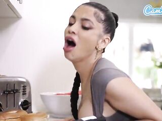 Got Up Slutty and Banged My Latin babe Step Mommy Until That babe Squirted All Over The Kitchen
