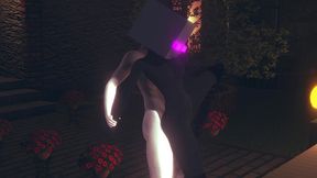 fucking an ender girl in the back gender bender - minecraft hentai parody