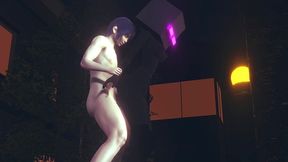 fucking an ender girl in the back gender bender - minecraft hentai parody