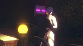 fucking an ender girl in the back gender bender - minecraft hentai parody