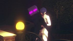 fucking an ender girl in the back gender bender - minecraft hentai parody