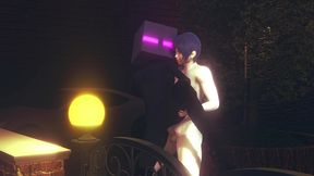 fucking an ender girl in the back gender bender - minecraft hentai parody