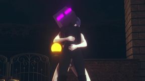 fucking an ender girl in the back gender bender - minecraft hentai parody