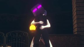 fucking an ender girl in the back gender bender - minecraft hentai parody