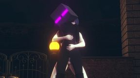 fucking an ender girl in the back gender bender - minecraft hentai parody