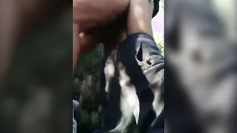 Silver Daddies Bareback Fuck in the Great Outdoors
