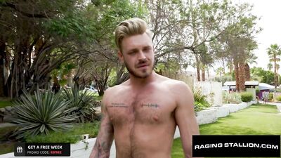 RagingStallion - Tattooed Bears Fiercely Flip Fuck