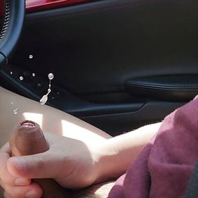 Driving and accidentally cumming