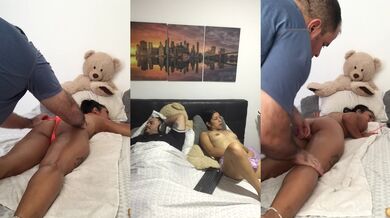 Stranger rides my tattooed sugar daddy small tits boss