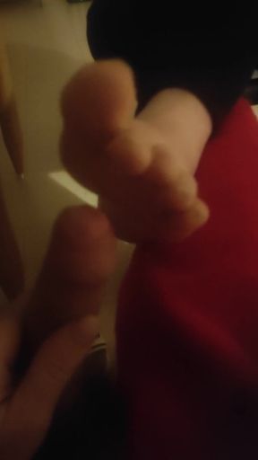 Soft feet teasing cock   Clip 1