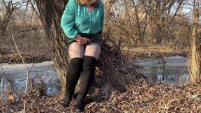 My mother-in-law loves to satisfy herself in outdoor