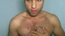 Hairy Chest Showing and Jerking