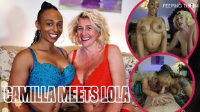 Interracial Threesome - Camilla Creampie & Lola Marie