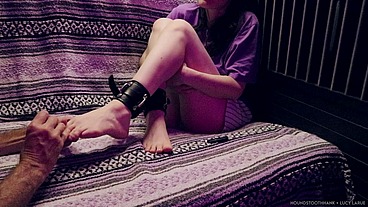 Thick Leather Ankle Cuff Bondage BDSM Toenail Clipping