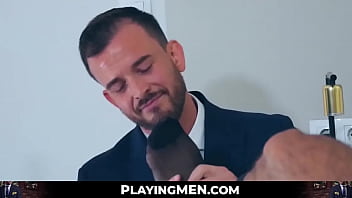 The pulsating cock of kinky businessman Marco Napoli is deeplythroated