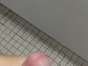 Cockdevotee Jerk Off In Public Bathroom Stall