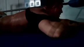 Built wrestler gets ass kicked then fucked by thug