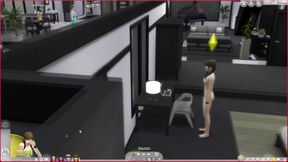 Stepmom and daughter fuck in The Sims 4