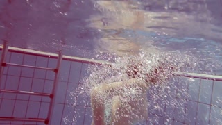 Libuse the girl in striped body suit