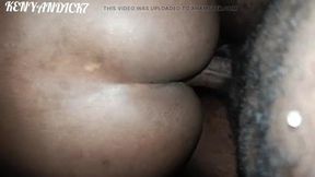Kenyan beauty gets fucked hard by her husband before bed