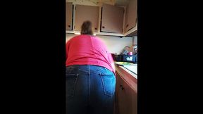 Curvy step sis caught on camera