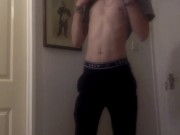 Amatuer Gay Teen Stips For You, Then Cums Next To You! (POV)