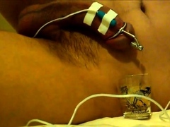 Urethral sounding precum and cum