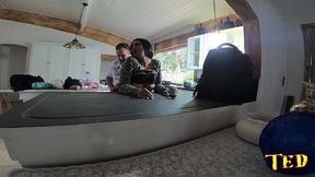 deixei a camera ligada e enrabei a gostosa sem camisinha na cozinha - alessandra marques - binho ted