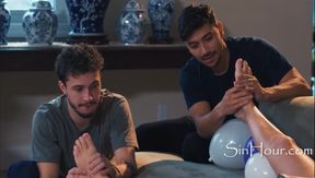 Stepson And His Bestfriend Share MILF Stepmom