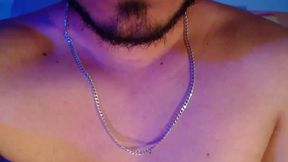 Hot Hairy Man Masturbating and Moaning