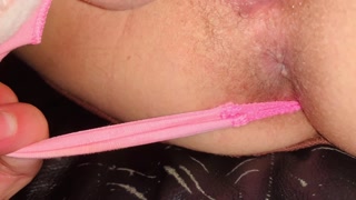 The preppy girl at the gym has a beautiful pink pussy and gets fucked in the massage room