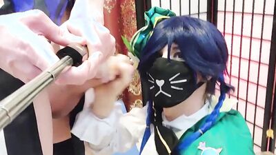 Femboy_Gaming gets his mouth and pussy stuffed by a hot raw stud and takes a cumshot on his face