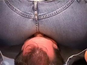 jeans smothering