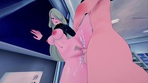 CYNTHIA REWARDS THE CHAMPION WIHT A GOOD FUCK - POKEMON PORN